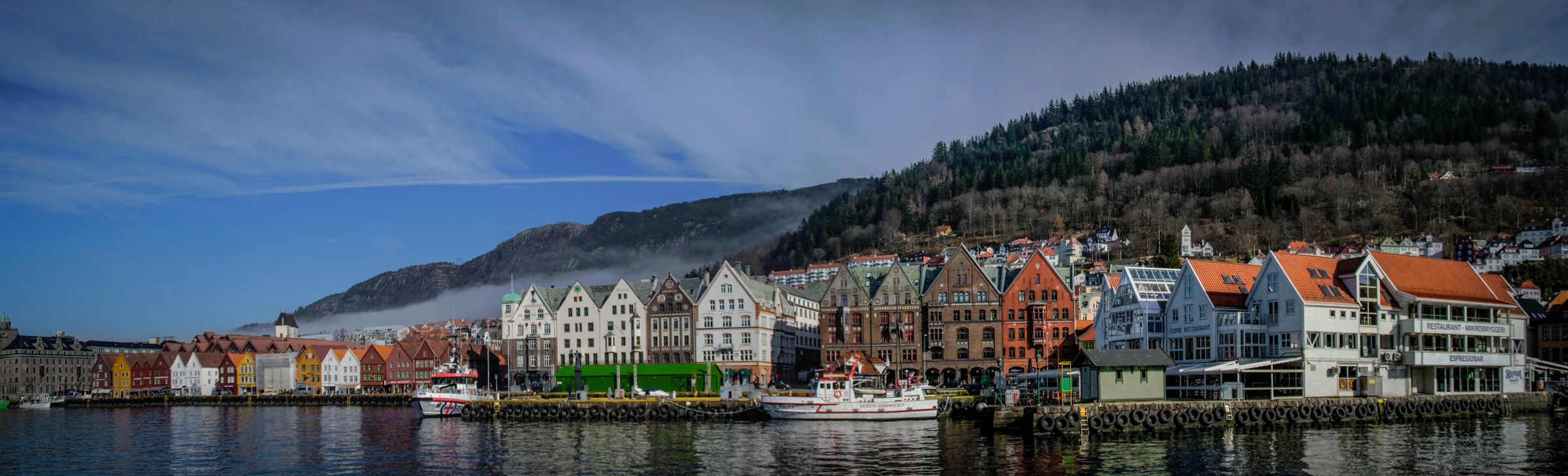 Bryggen og sjøfronten i Bergen